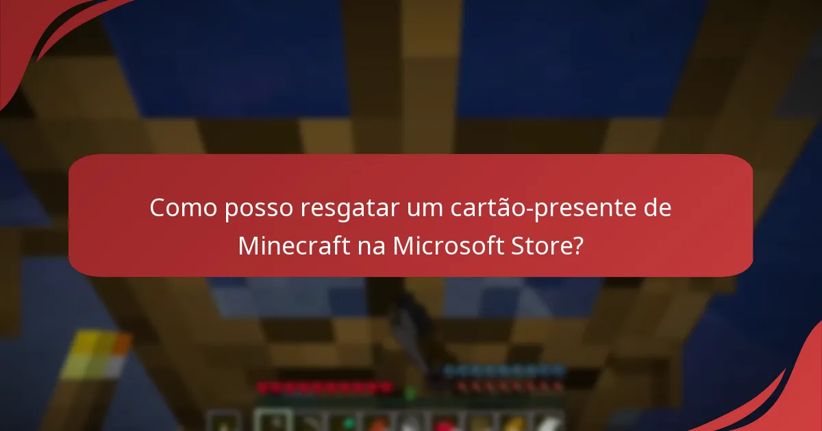 Como posso verificar o saldo do meu cartão-presente de Minecraft?