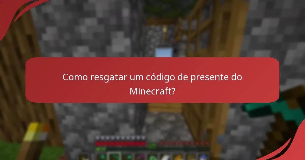 Que tipos de conteúdo dentro do jogo posso obter com códigos de presente do Minecraft?