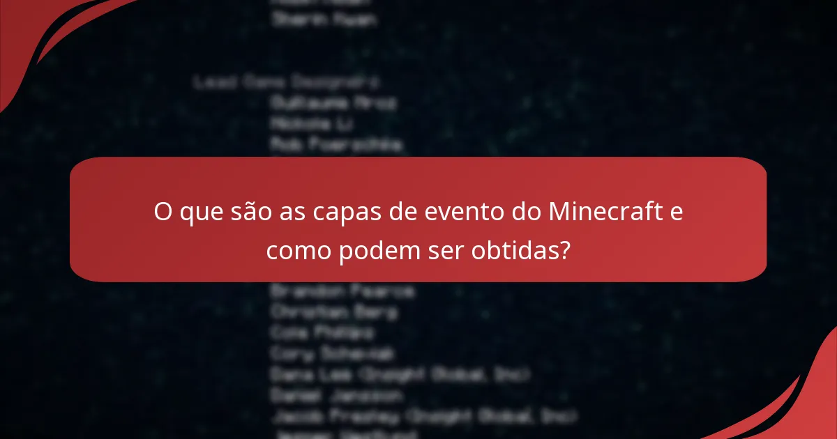 Quais configurações de conta são relevantes para gerir capas de evento?